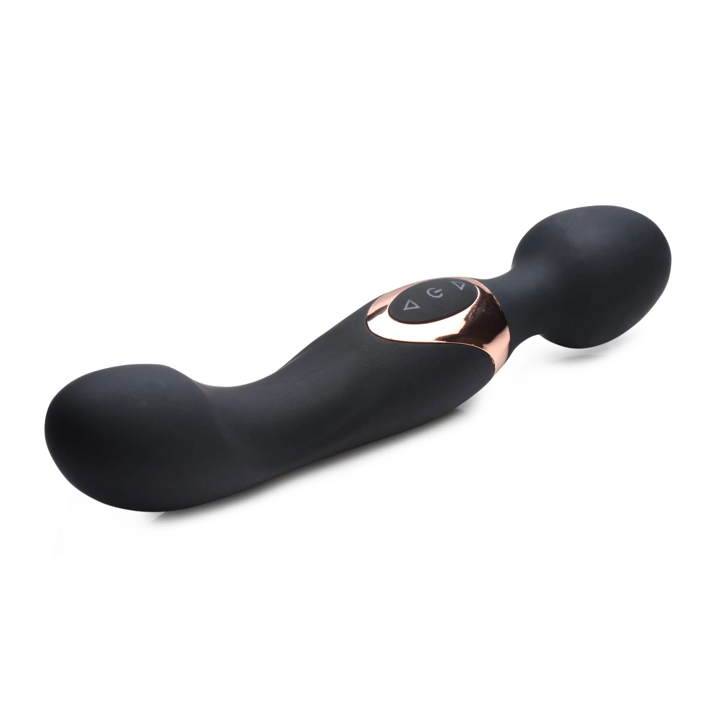 10X Dual Duchess 2-in-1 Silicone Massager - Black