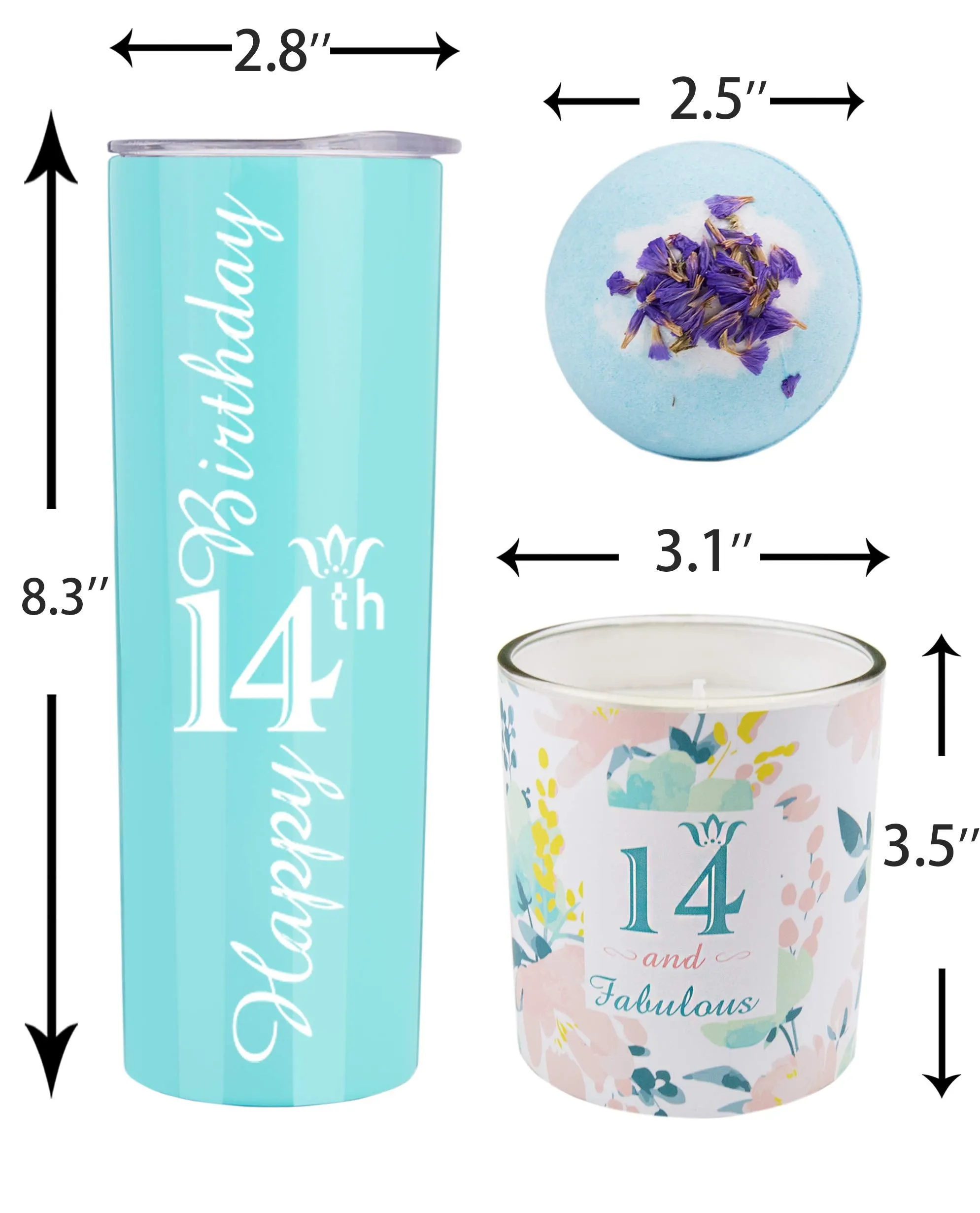 14th Birthday Gifts for Girl, Happy 14th Birthday, 14th Birthday Tumbler, Gifts for 14th