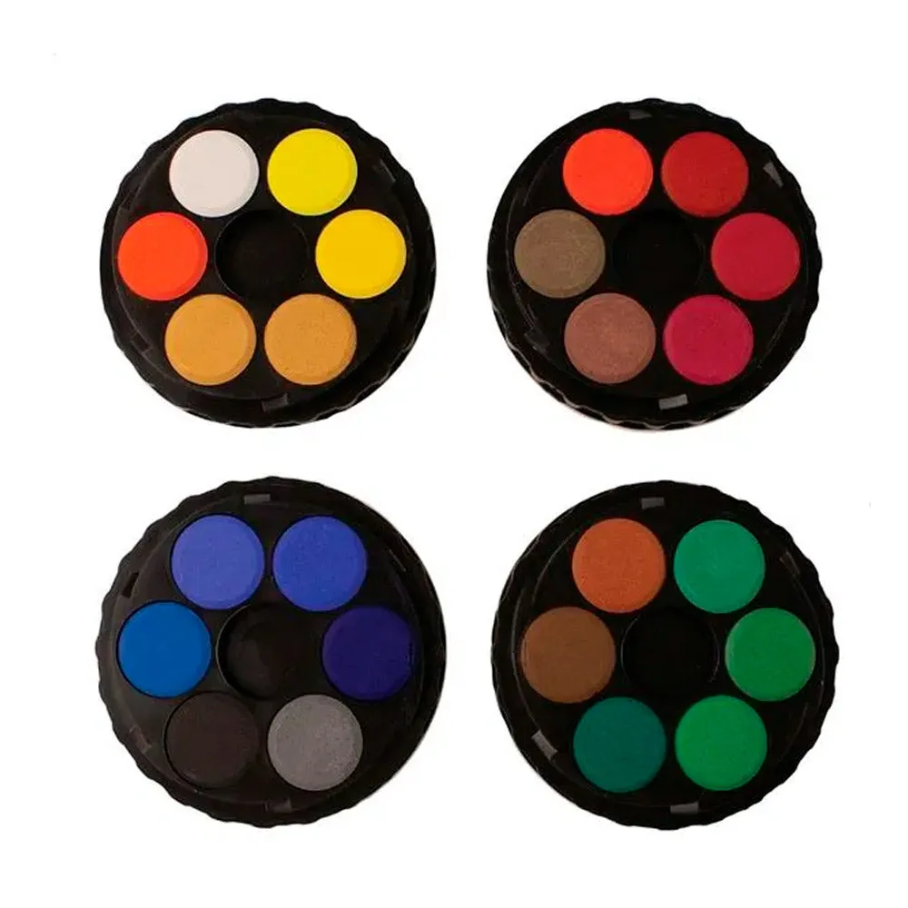 24 Watercolour Paints Disk Set