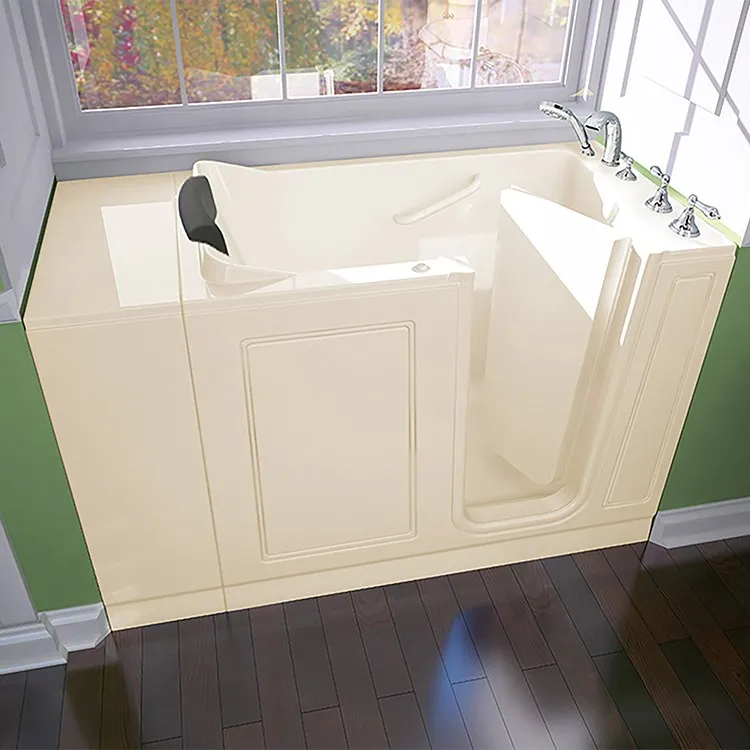 2848 Series 28"W x 48"L Acrylic Walk-In Air Spa Bathtub with Right-Hand Drain/Faucet