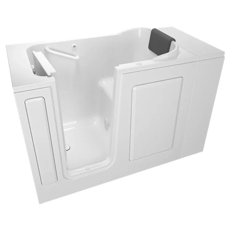 2848 Series 28"W x 48"L Gelcoat Walk-In Air Spa Bathtub with Left-Hand Drain