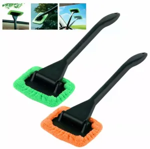 2pcs MicroFiber Windshield Clean Shine Car Auto Wiper Cleaner Glass Window Brush