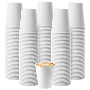 500 Pack 8oz Paper Cups - Disposable Paper Cups, Paper Coffee Cups For Espresso