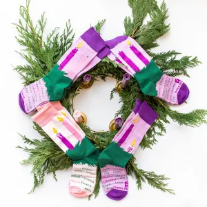 Advent Wreath Adult Socks