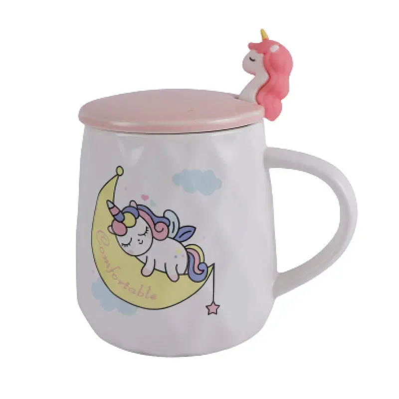 Amelia Unicorn Moon Mug With Lid | 350 ml