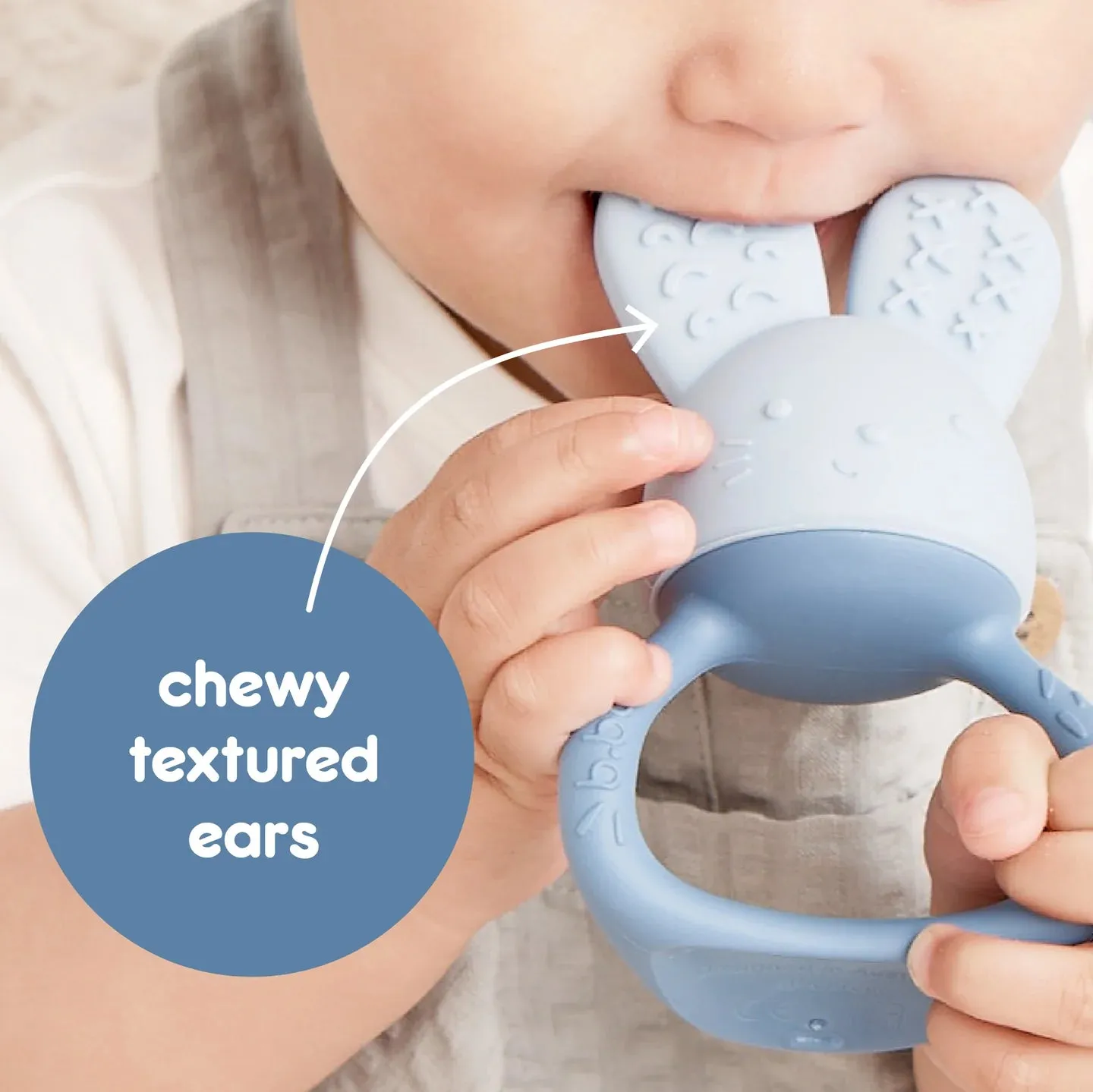 B Box Chill and Fill Teether - Lullaby Blue