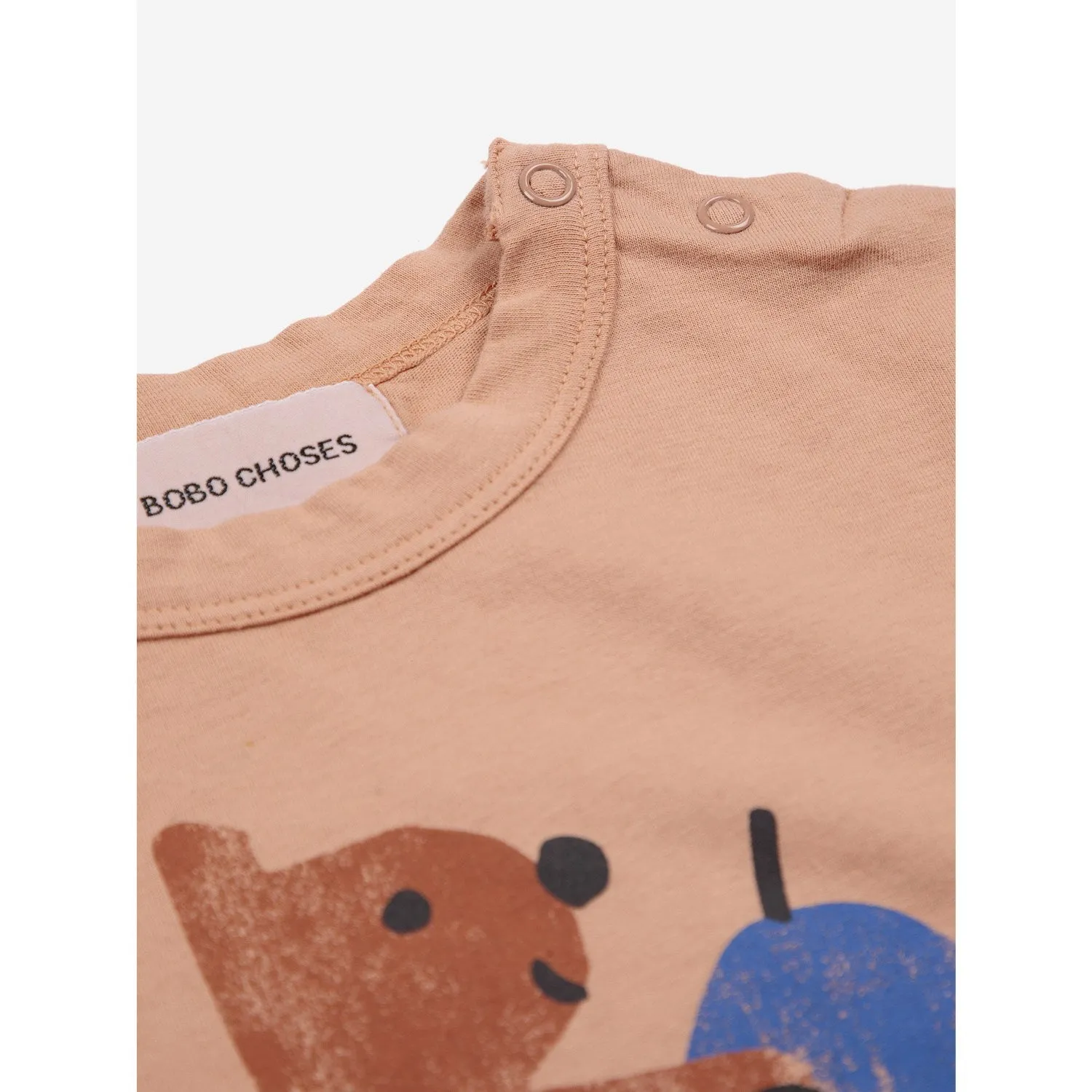 Bobo Choses Light Brown Hungry Squirrel T-Shirt