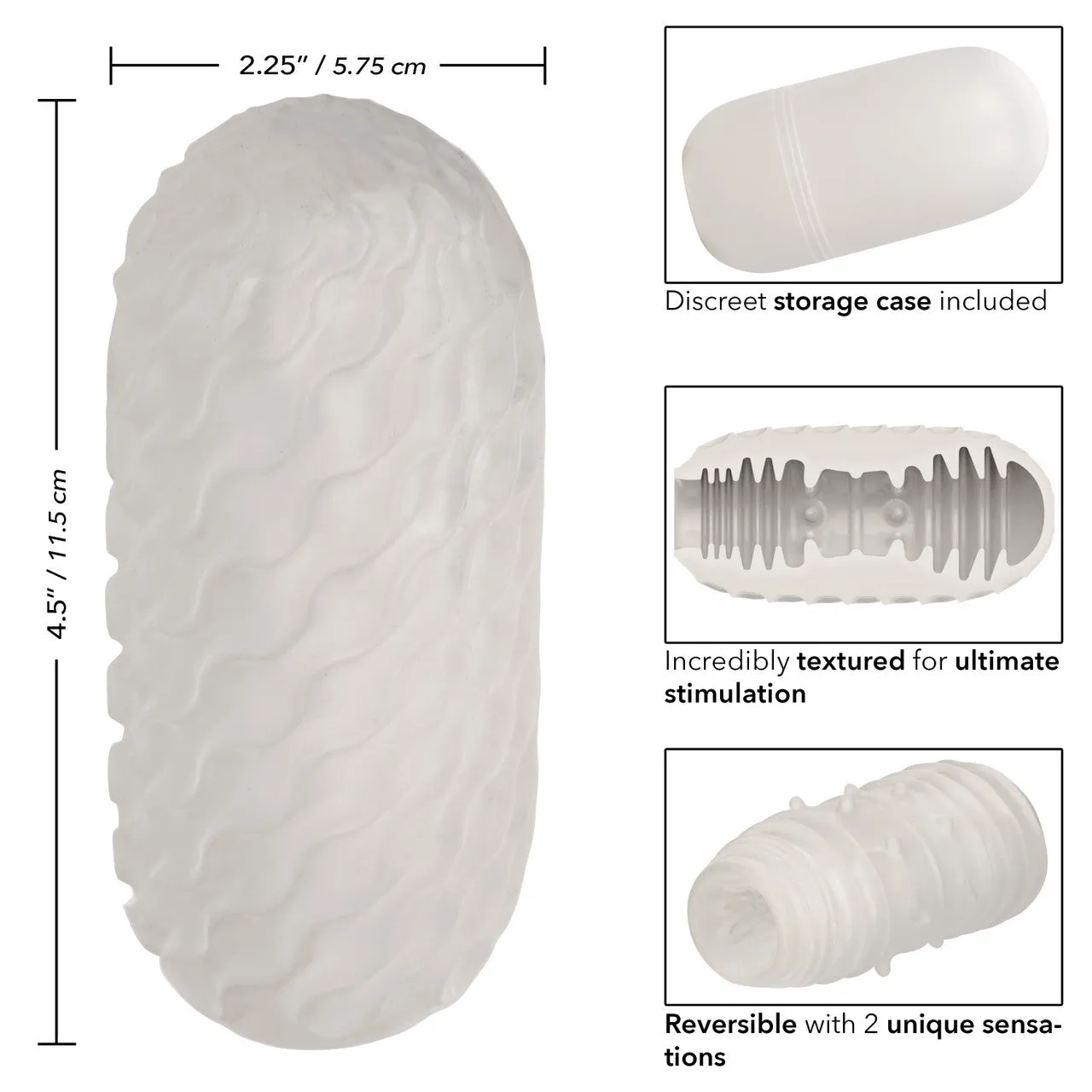 Boundless Reversible Ribbed Stroker