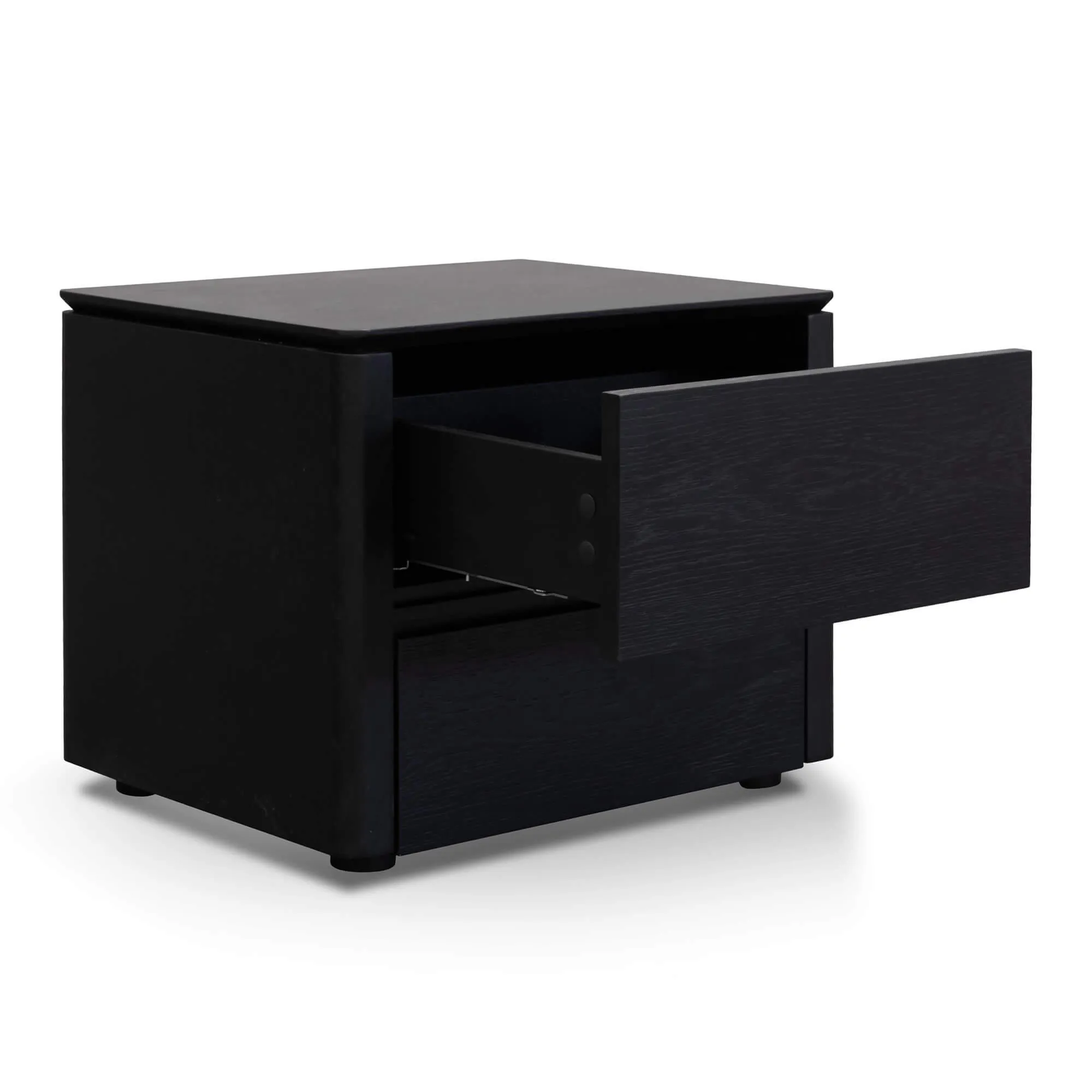 Calibre Bedside Table - Black Oak Veneer ST2844-CN