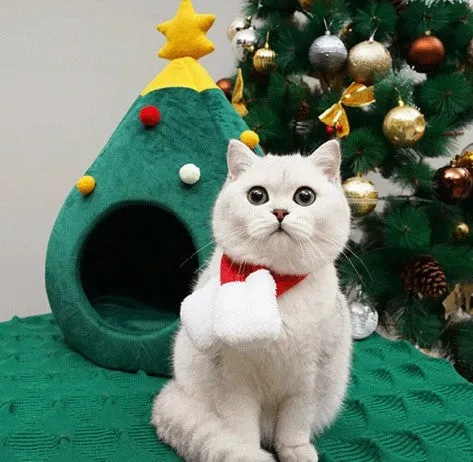 Christmas Cat House