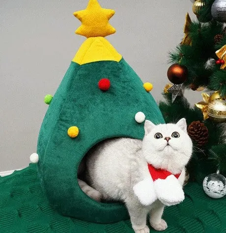 Christmas Cat House