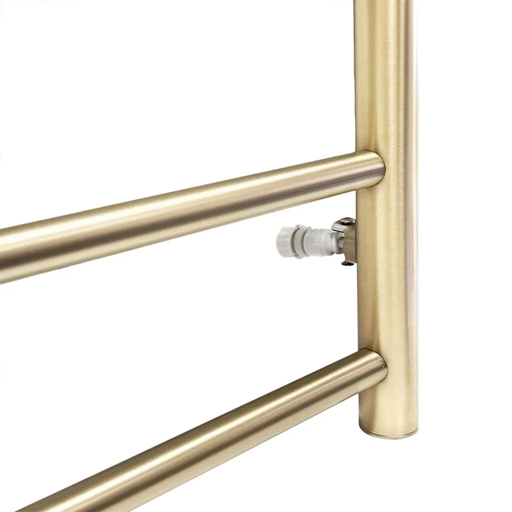 CLIO Heated Towel Rail Round Brushed Gold