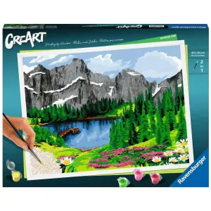 CreArt: Paint-By-Number Mountain View