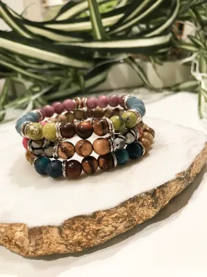 custom therapy bracelet stack - TH-3X-04-BR