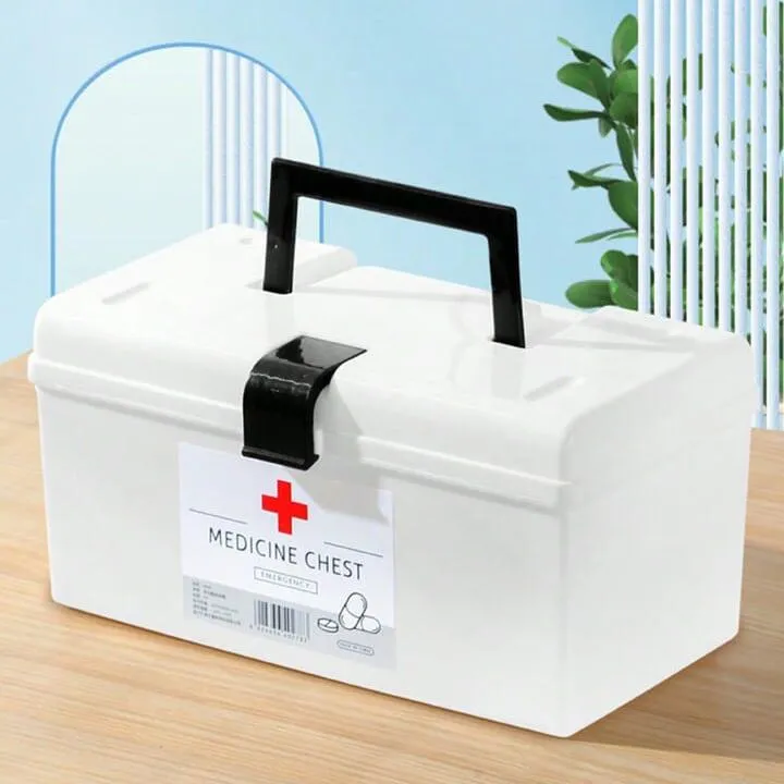 First Aid Kit Portable Emergency Medicine Box