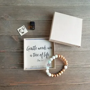 Gentle Words Gemstone Essential Oil Diffuser Bracelet