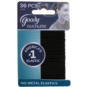 GOODY - Ouchless Gentle Elastic Ponytail Holders Black - 36 Count