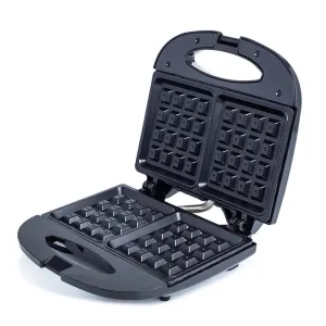 Hauz Black Non-Stick Waffle Maker 1pc