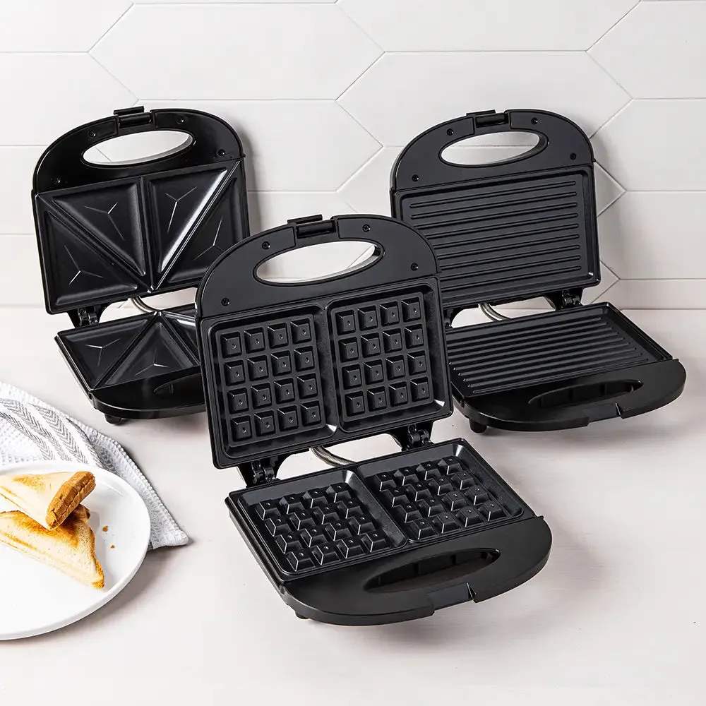 Hauz Black Non-Stick Waffle Maker 1pc