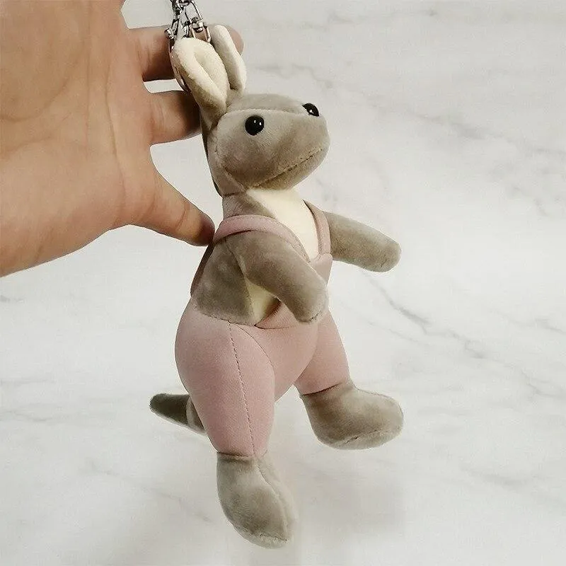 Kangaroo Plush Keychain with Fragrance