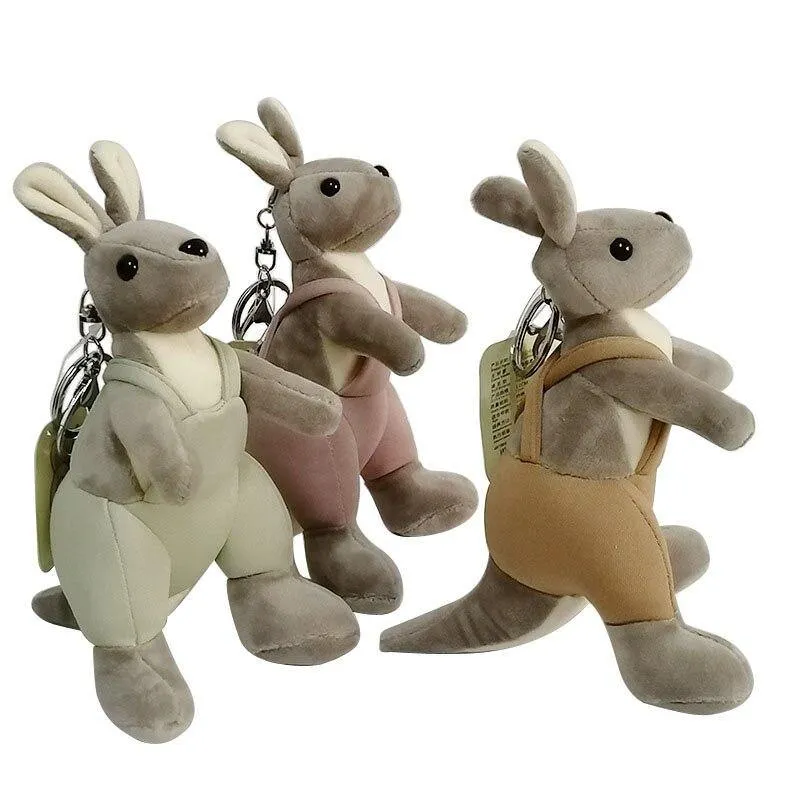 Kangaroo Plush Keychain with Fragrance