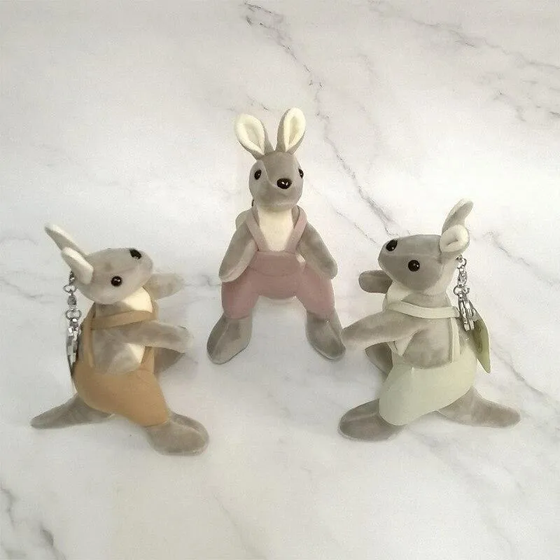 Kangaroo Plush Keychain with Fragrance