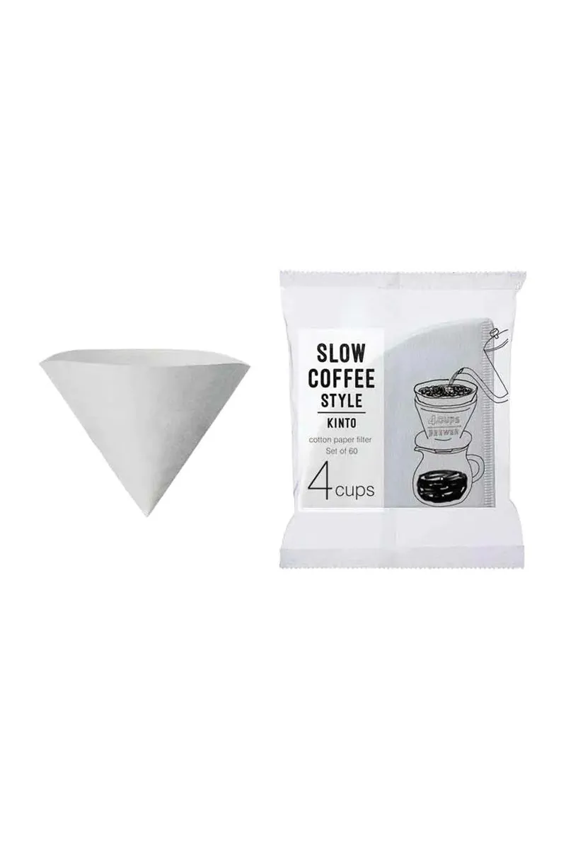 KINTO Slow Coffee Style Cotton Paper Filters 4 cups