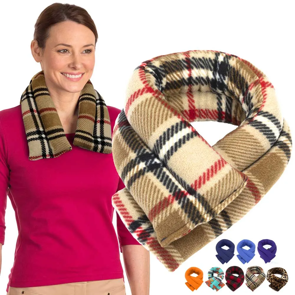 Microwavable Neck Heating Wrap, Wheat Filled, 26"x5", London