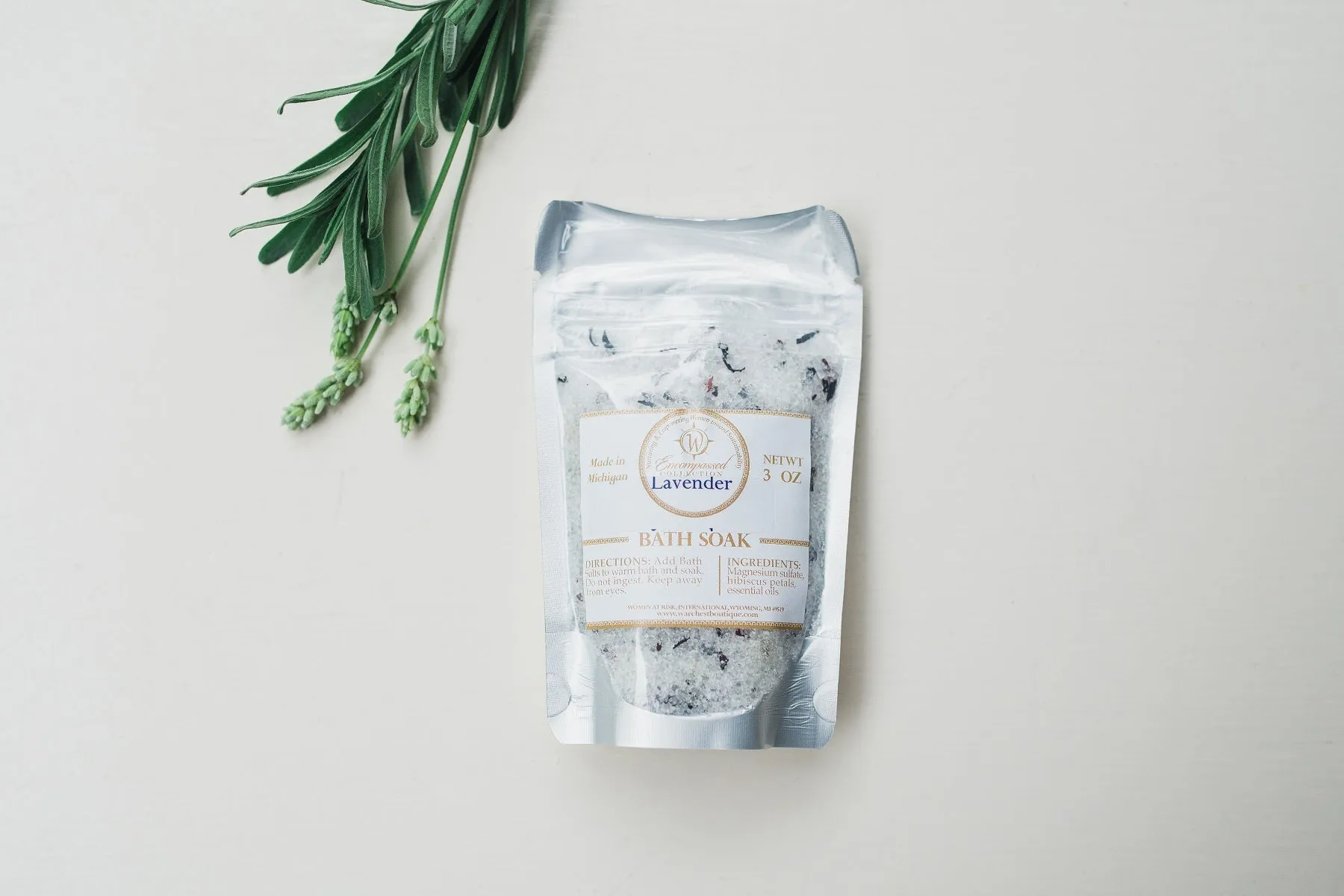 Mini Lavender Bath Salts