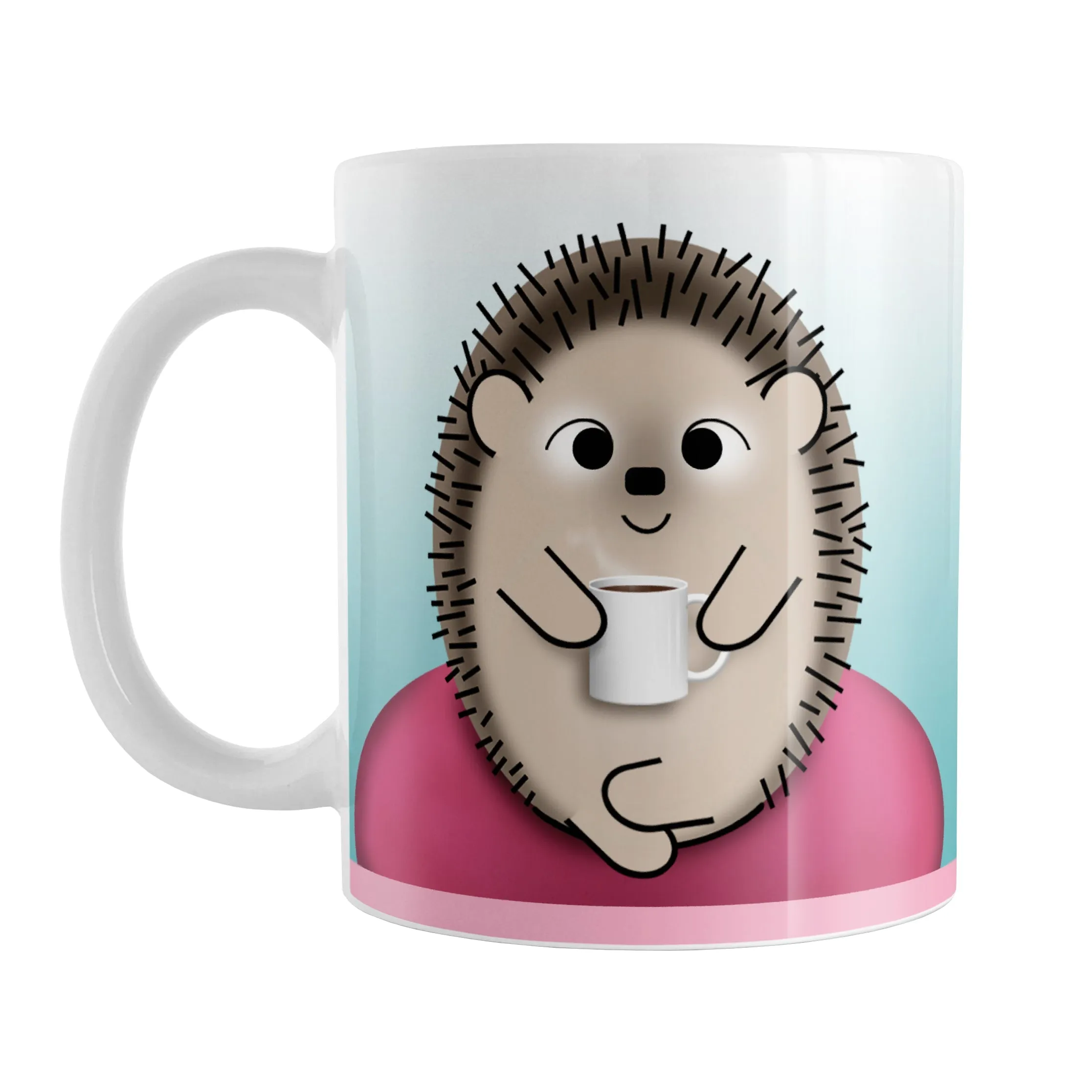 My Time to Relax - Cute Pink Coffee Hedgehog Mug