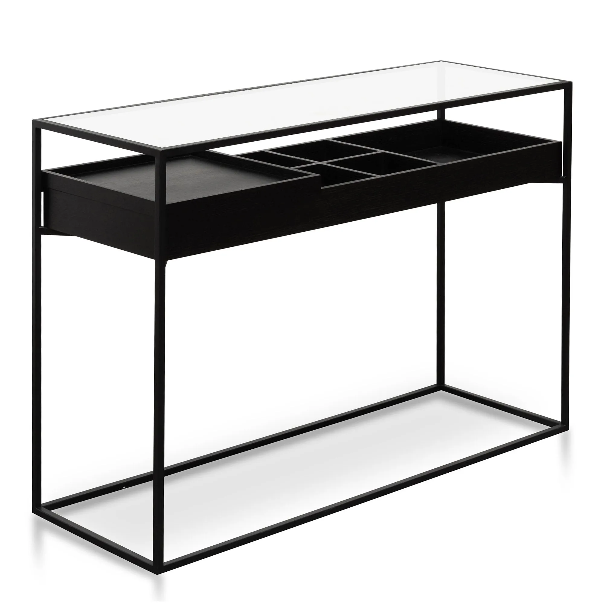 Norman Metal Frame Console - Black