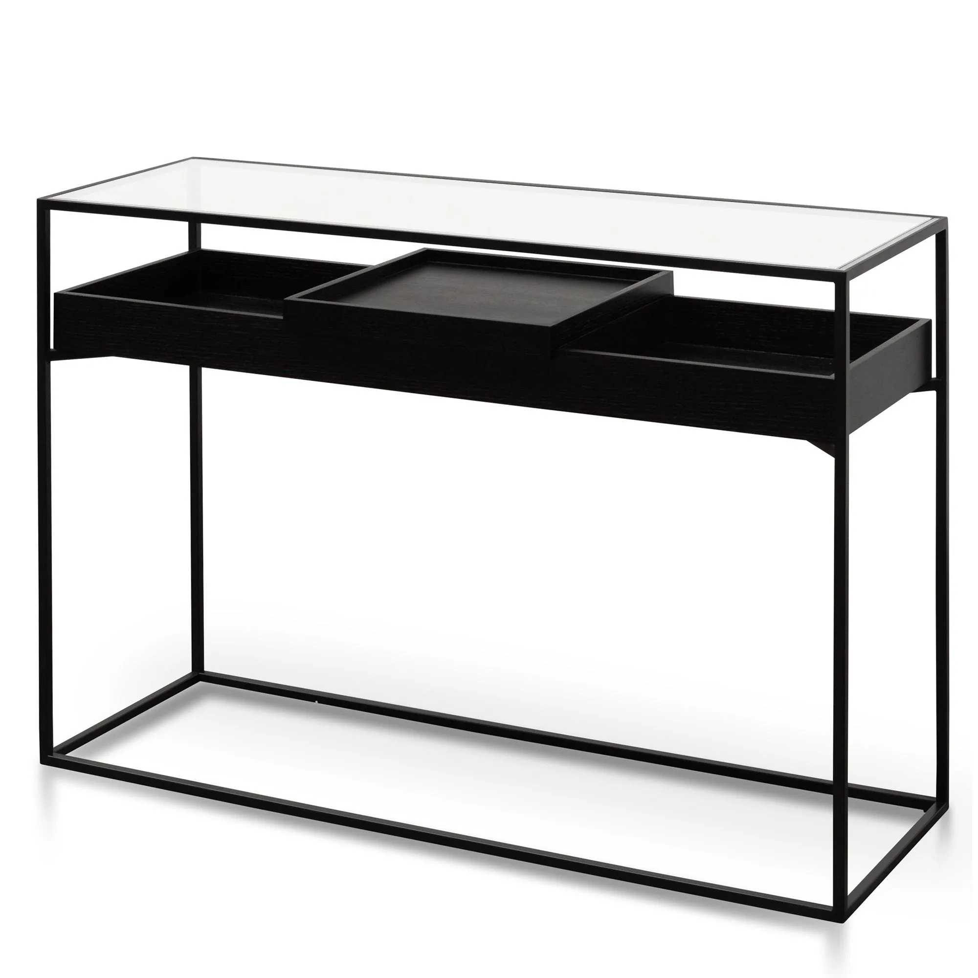 Norman Metal Frame Console - Black