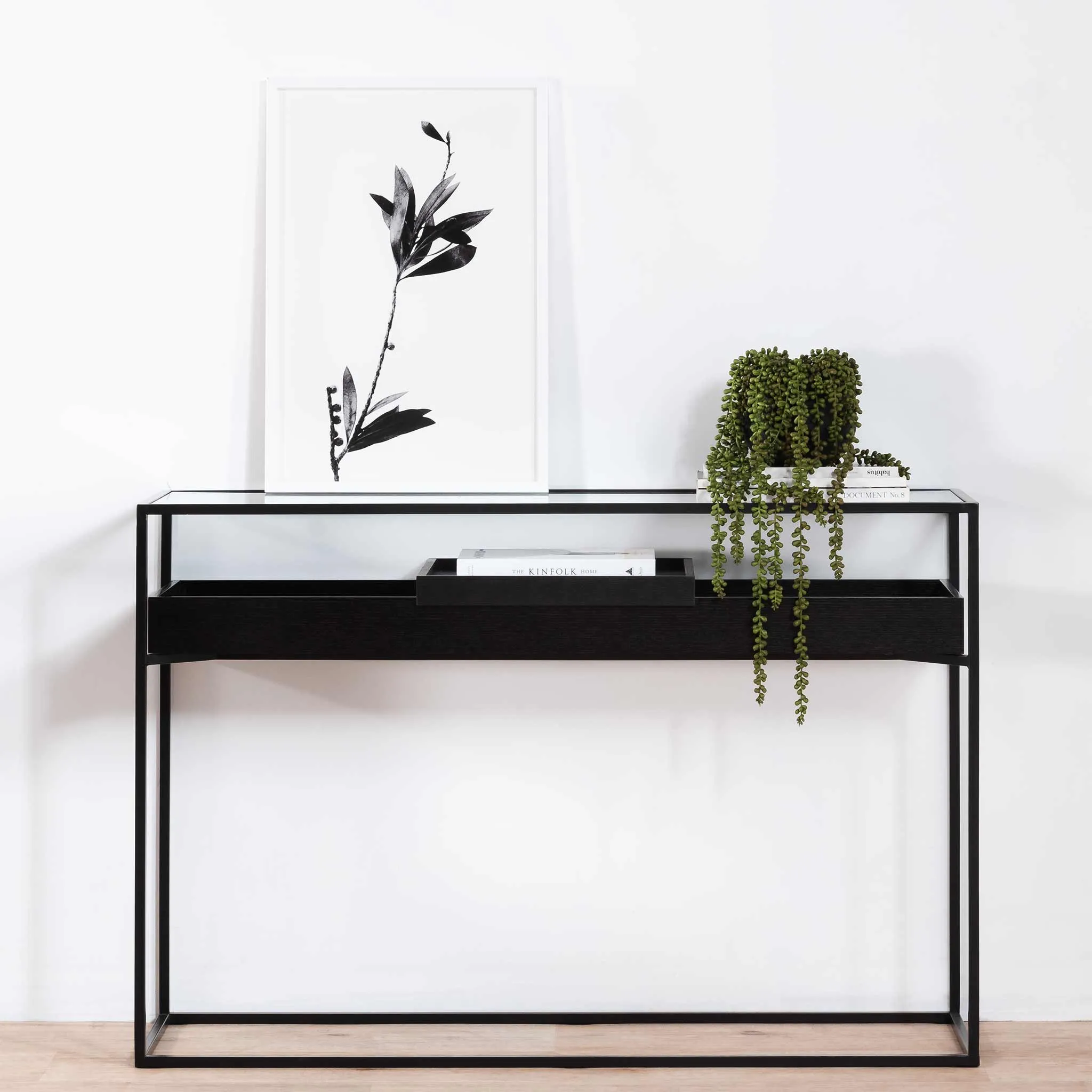 Norman Metal Frame Console - Black