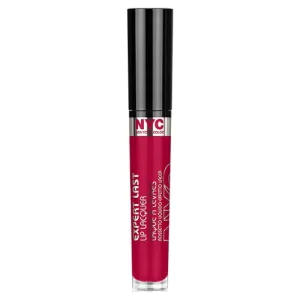 N.Y.C. New York Color Expert Last Lip Lacquer, Rockaway Ruby, 0.15 Fluid Ounce