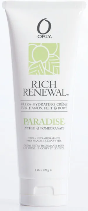 Orly Rich Renewal Cremes - Paradise 8 oz.