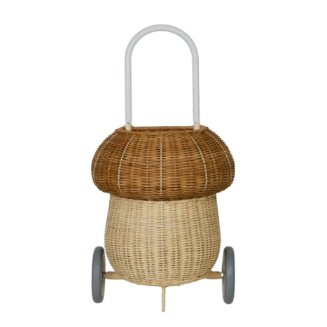 Rattan Mushroom Luggy | Natural