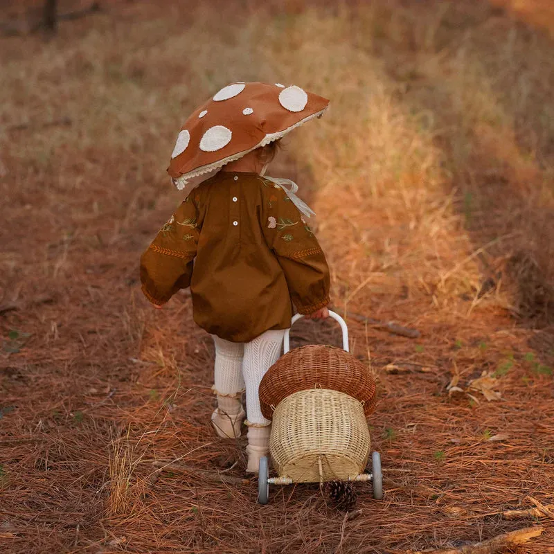 Rattan Mushroom Luggy | Natural