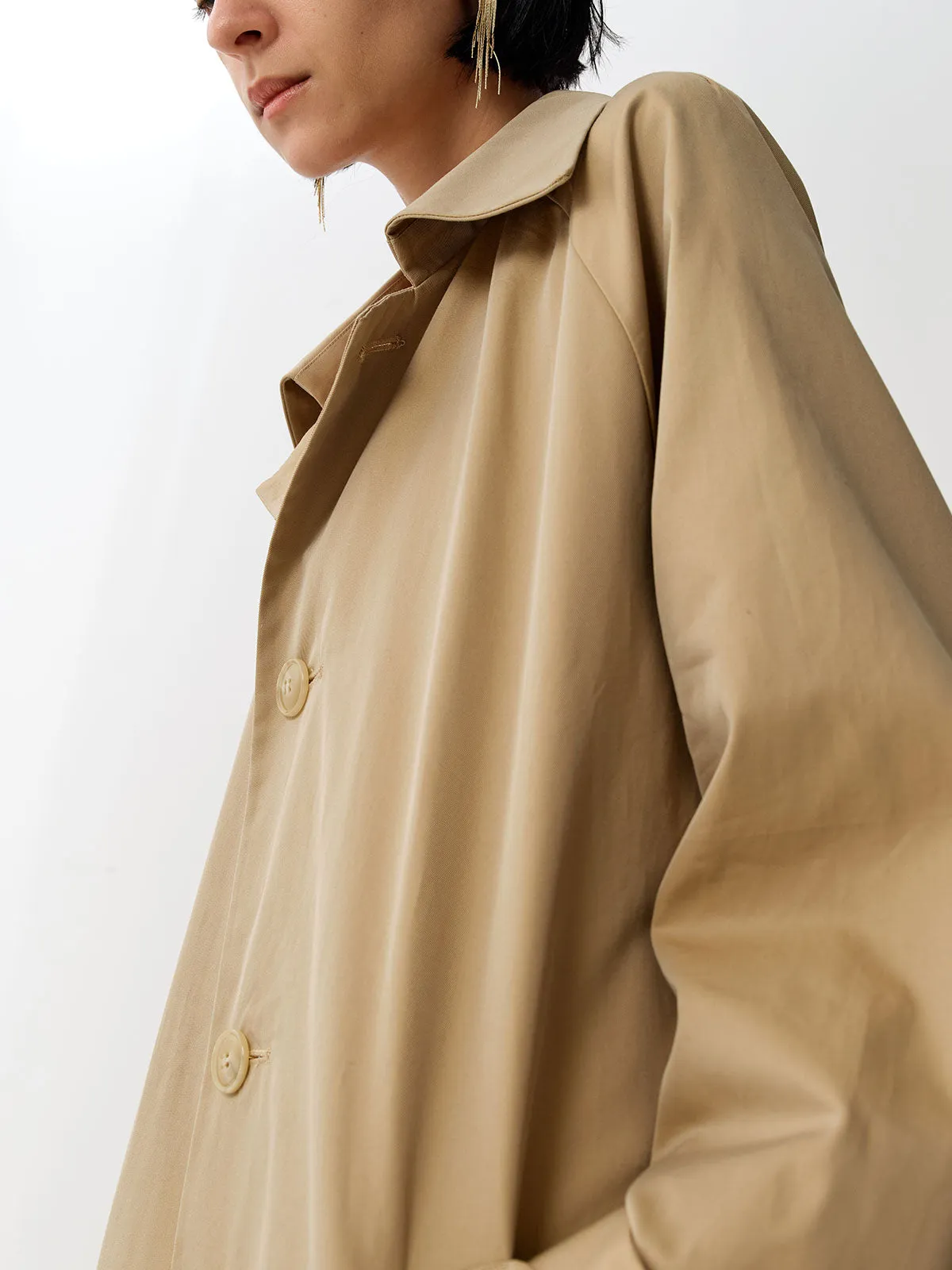 SILKINC Long Trench Coat (Venus silk trench)