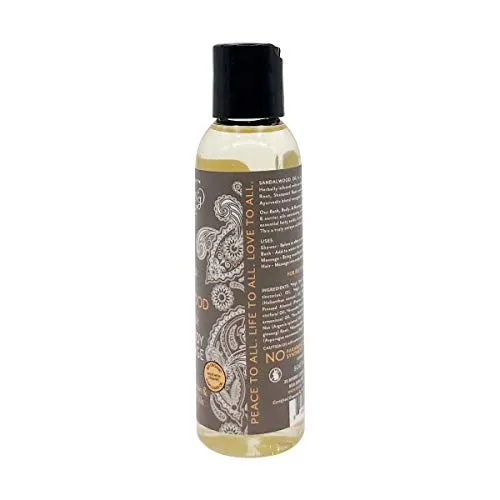 Soothing Touch Organic Bath Body Massage Oil Sandalwood 4 Fl Oz