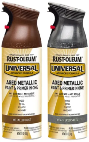 SPRAY PAINT 12 OZ METALLIC RST AGED MET