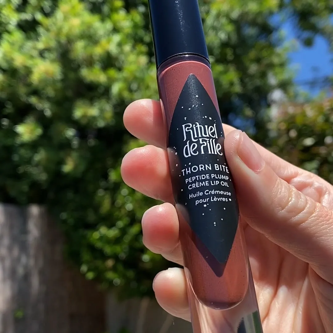 Thorn Bite Peptide Plump Crème Lip Oil: Rose Bloom