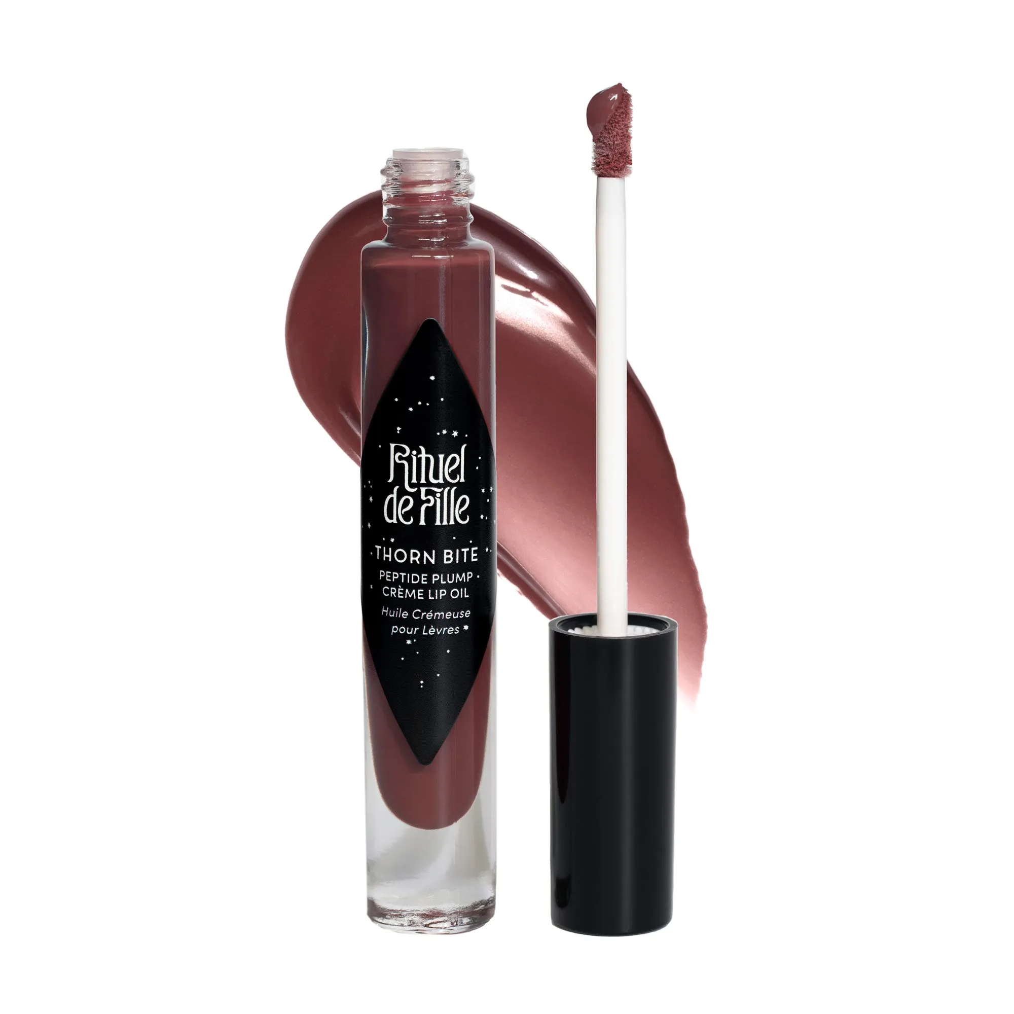 Thorn Bite Peptide Plump Crème Lip Oil: Rose Bloom