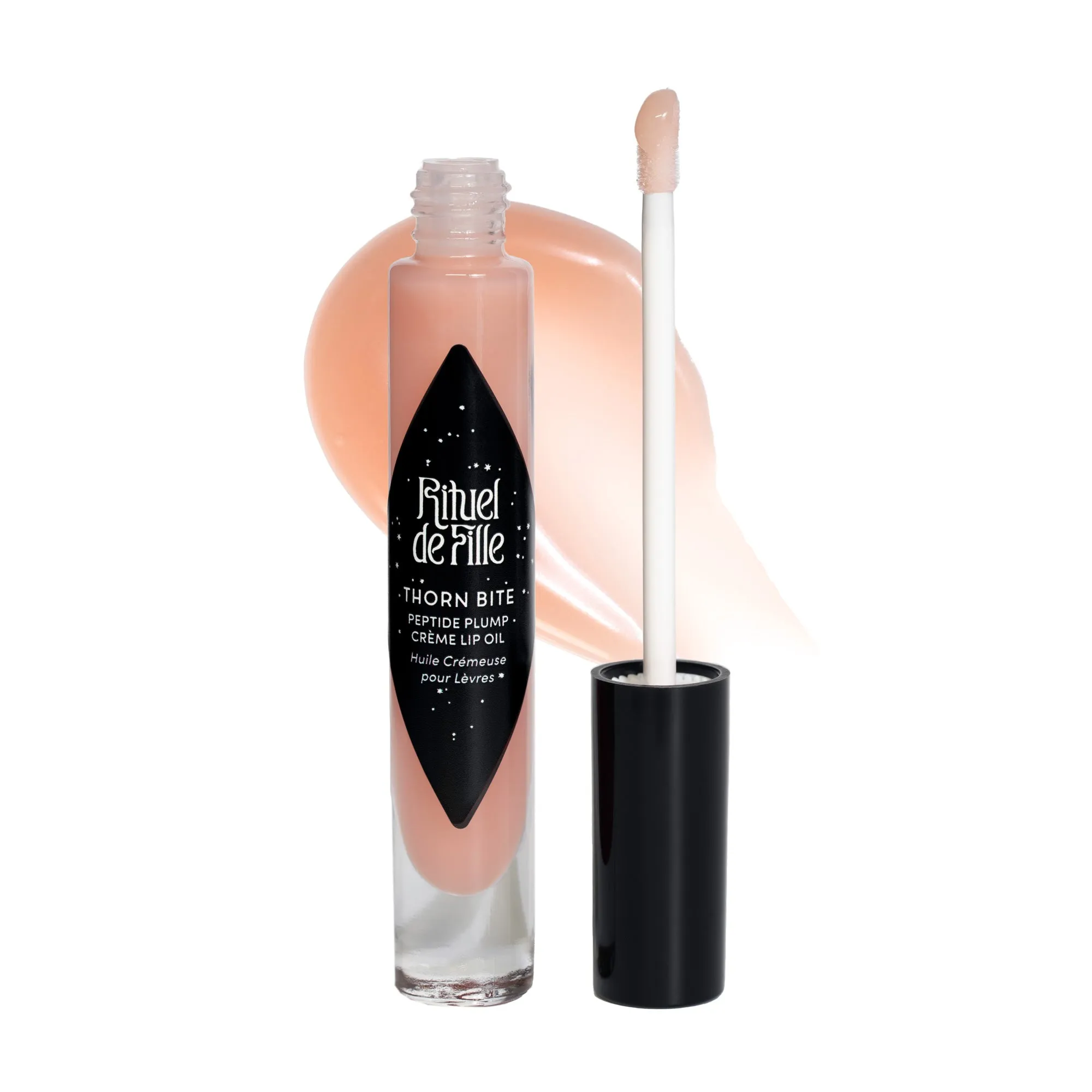 Thorn Bite Peptide Plump Crème Lip Oil: Rose Dew