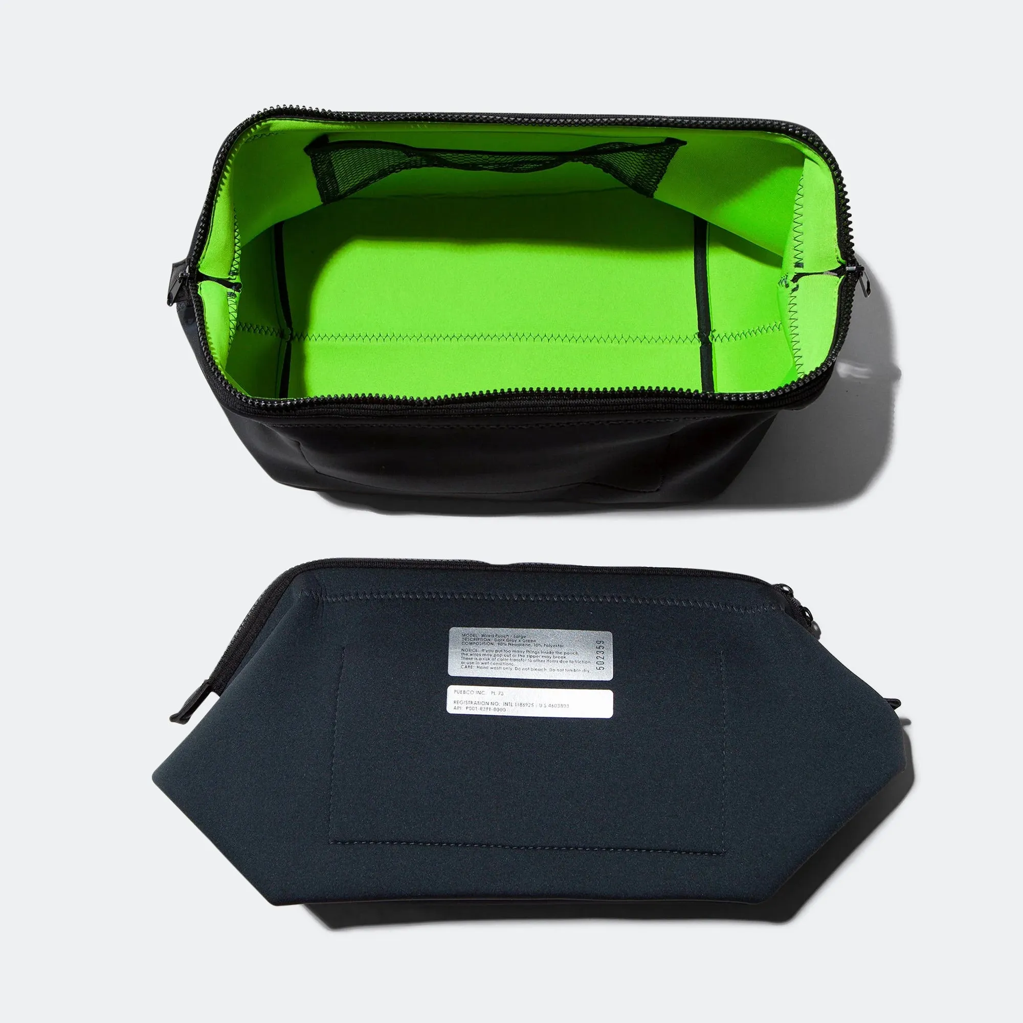 Wired Pouch - Dark Grey/Green