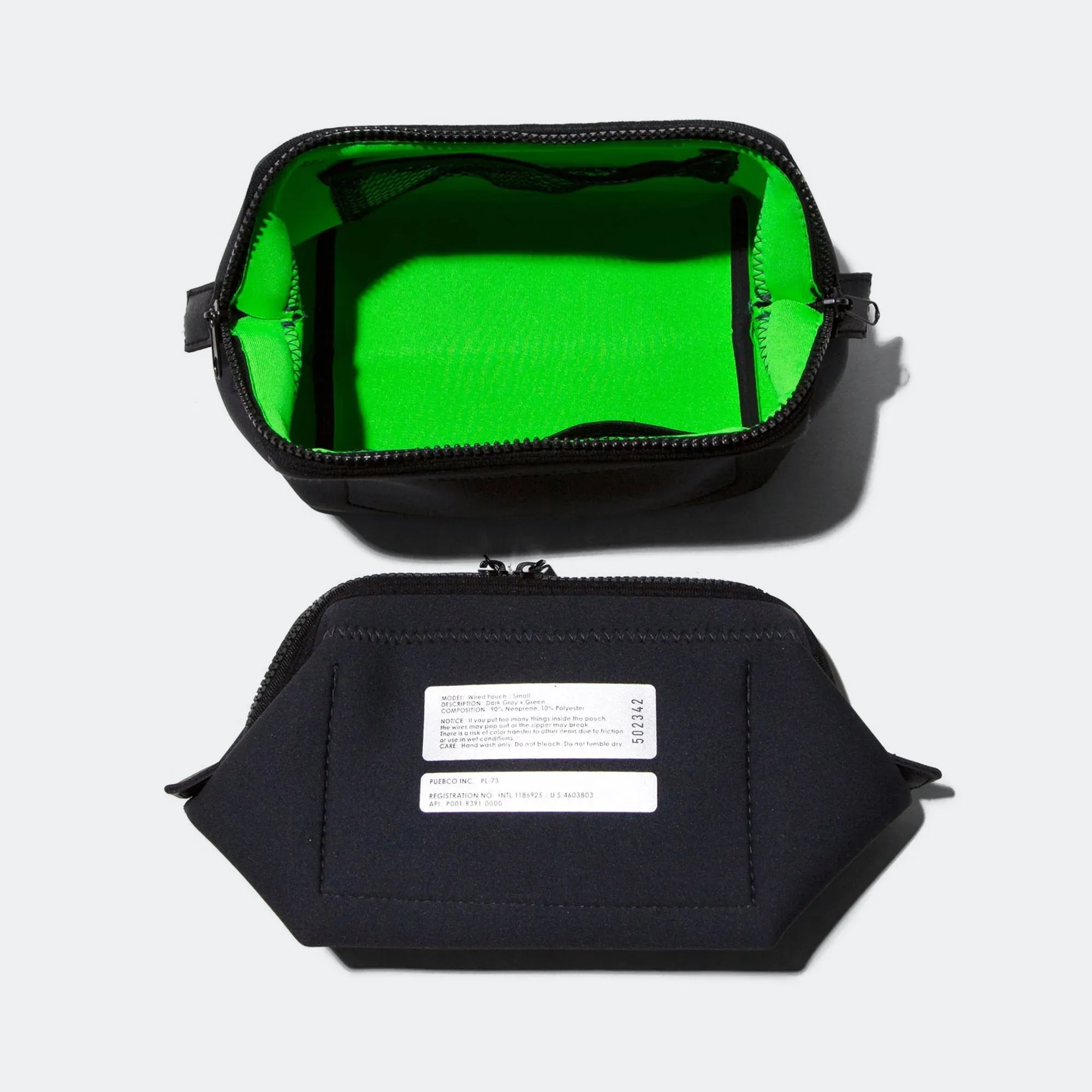 Wired Pouch - Dark Grey/Green